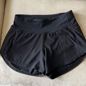Black Lululemon jogging shorts